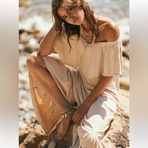 🔥last oneNWT  Free People Lynne Mixi Dress in Bleached Sand. - Picture 4 of 4